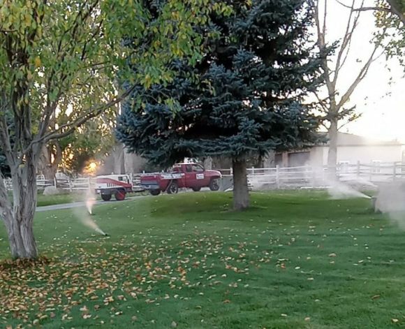 Chasity Snyder performing sprinkler repair and winterization in Twin Falls ID